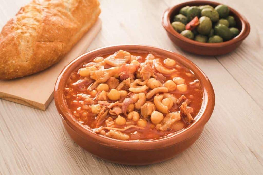 spanish callos, a typical stew with pork or beef tripe