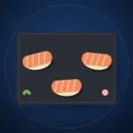 Nigiri de salmón flambeado