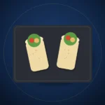 Wrap de pollo crujiente