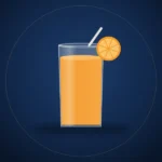 Zumo de naranja recién exprimido